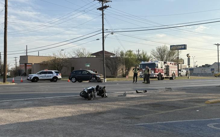 Crash on Sherwood Way involved a motorcycle on March 3, 2026.