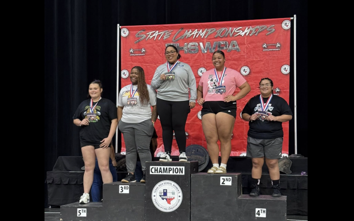 Brady’s Samerra Reed took second place in her weight class Thursday to lead the Concho Valley’s showing at the Class 3A Division II state powerlifting meet at the Bert Ogden Arena in Edinburg.