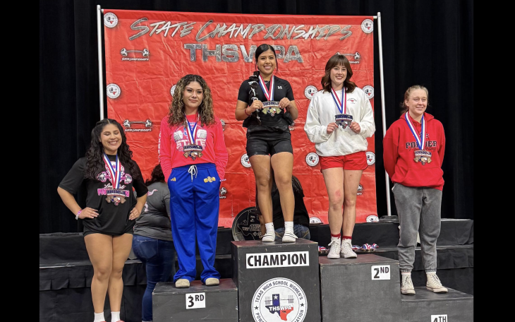 TLCA San Angelo’s Samantha Trevino took first place Thursday at the 3A Division I state powerlifting meet to bring home her school first-ever state title in athletics.