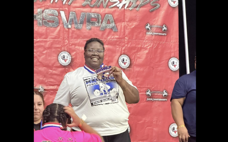San Angelo Lake View's Janiya Jefferson took third place Friday at the Class 4A Division I state powerlifting meet - and she remains the state record holder in the deadlift.