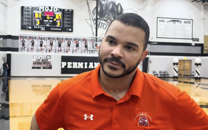 San Angelo Central boys basketball coach Arsenio Geter