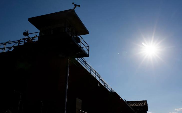 The exterior of the Texas State Penitentiary's Walls Unit, which houses the state's primary execution chamber, is seen on Aug. 20, 2020, in Huntsville.