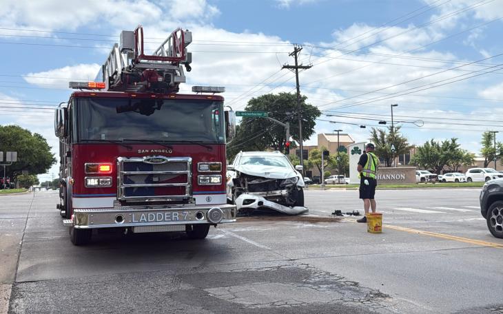 Traffic was significantly affected Wednesday after a six-vehicle crash on Knickerbocker Road.