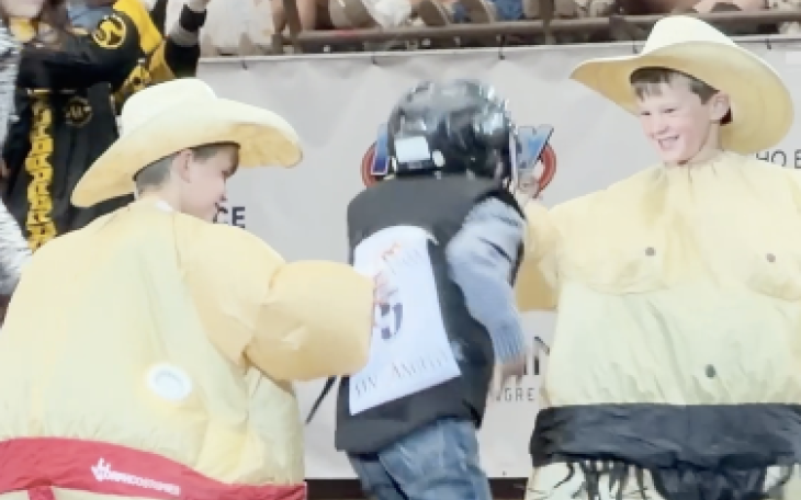 Zander and Gus Hilton at the San Angelo Stock Show and Rodeo