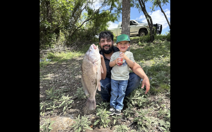 San Angelo fisherman James Sutton set a new record recently for a freshwater drum in the Concho River, according to the Texas Parks and Wildlife Department’s Inland Fisheries Division.
