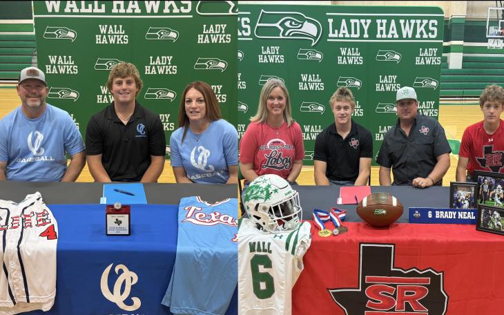 Wall's Reid Ballard and Brady Neal sign to play at the next level.