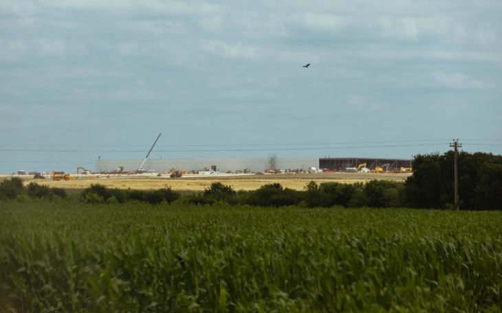 The site for OpenAI’s Stargate Milam County data center, located at 4299-2301 County Rd 134 in Burlington on May 4, 2026, is set to be completed later this year.