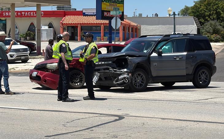 A crash on Knickerbocker Road on Wednesday afternoon resulted in one person being taken to the hospital.