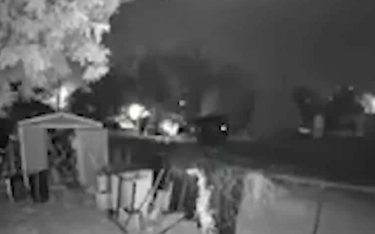 A screenshot of the footage from the Mother's Day Shooting