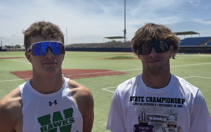 Wall Hawks' Kyler Oneal (Left) and Hagyn Barbee (Right)
