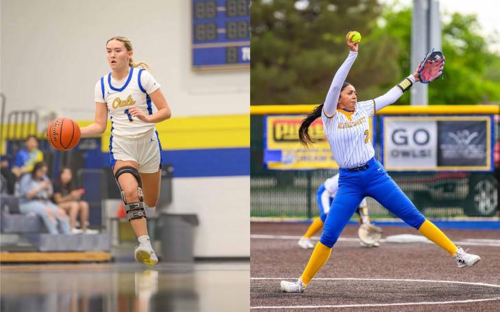 Reagan County’s Brooklynn Reyes and Morgan Dodd each signed Wednesday to continue their athletic careers at Wayland Baptist University in Plainview.