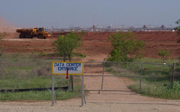 Work continues on the Stargate data center Sunday, April 26, 2026, in Abilene.