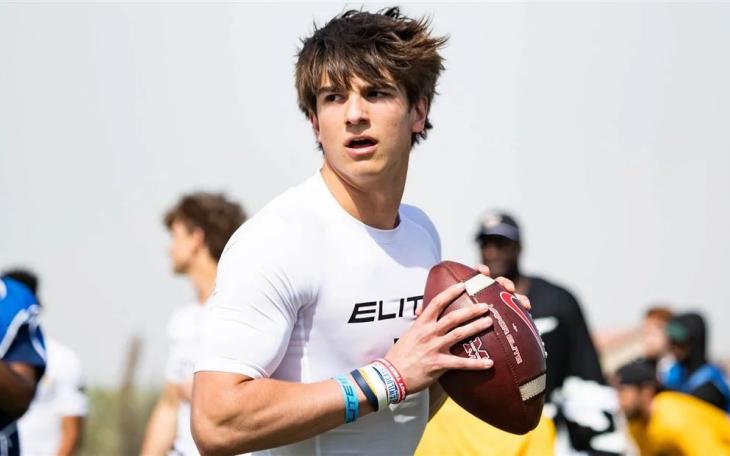 Colton Nussmeier, who is committed to the University of Georgia, has been ruled ineligible to play this season after transferring to Denton Ryan.