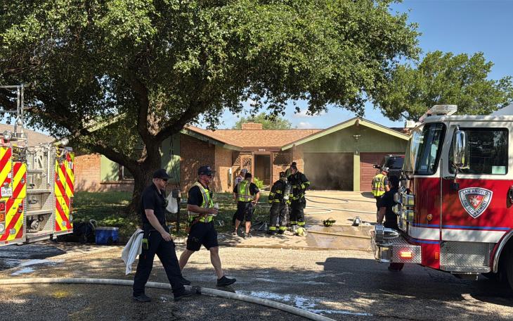 Structure fire on Vista Del Arroyo Drive.