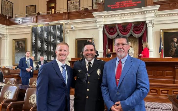 Chief Police Griffith, Judge Lane Carter, and Mayor Tom Thompson