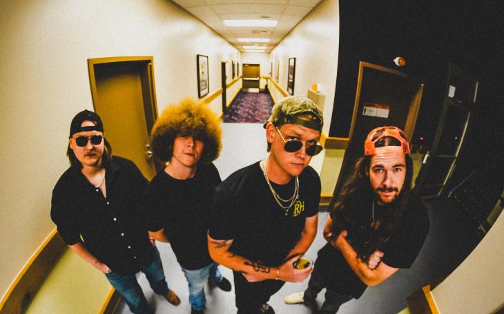 The Smokin' Oaks: L-R Noah Morris (Drums &amp; Percussion), Colton Blake (Vocals &amp; Rhythm Guitar), Conner Pattison (Bass Guitar), and Slaid Cross (Lead Guitar &amp; Harmony Vocals)
