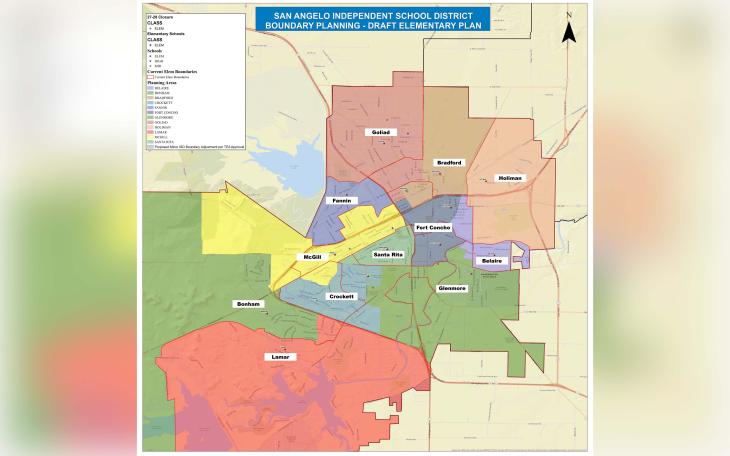 San Angelo ISD Elementary Attendance Boundary Adjustments