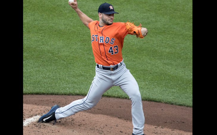 Lance McCullers fires a pitch for the Houston Astros during the 2017 season.