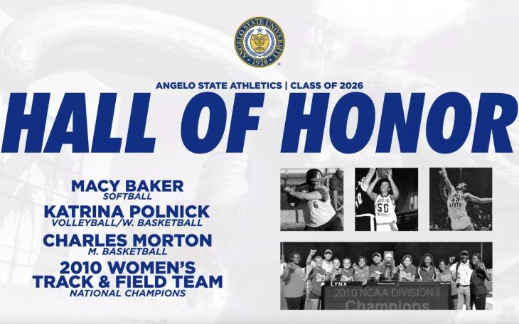 Angelo State's Hall of Honor 2026 Class