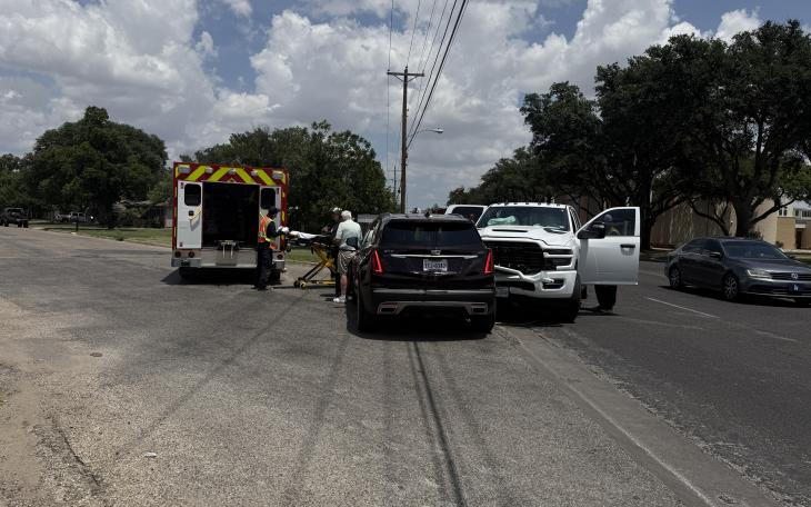 A crash near Angelo State on Wednesday closed westbound traffic on Avenue N.