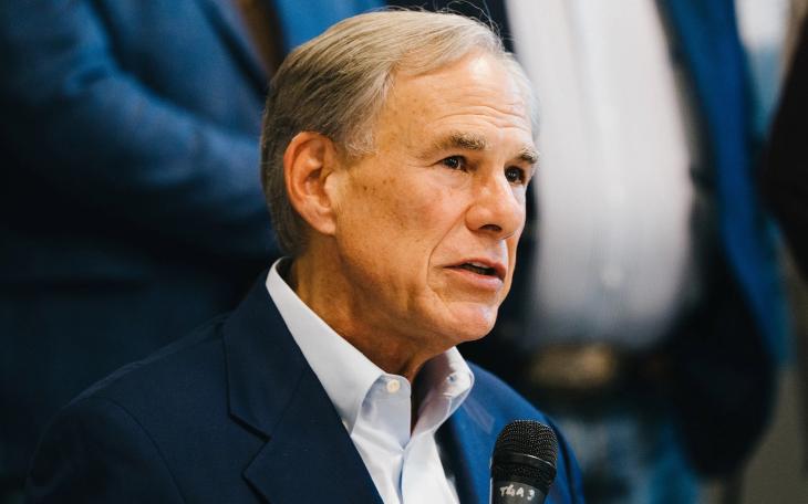 Texas Gov. Greg Abbott speaks at a news conference in Kerrville on June 8, 2026. Abbott has opposed Minnesota's efforts to force him to extradite an ICE agent who was being held in a South Texas jail.