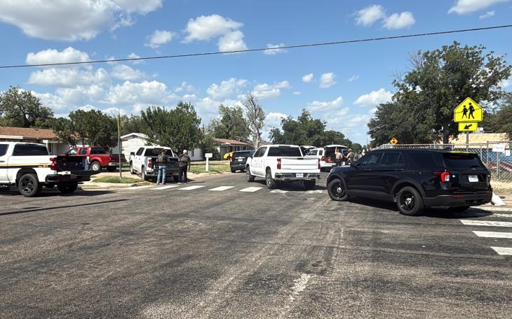 Law enforcement officers have surrounded a San Angelo home late Thursday afternoon with a suspect barricaded inside.