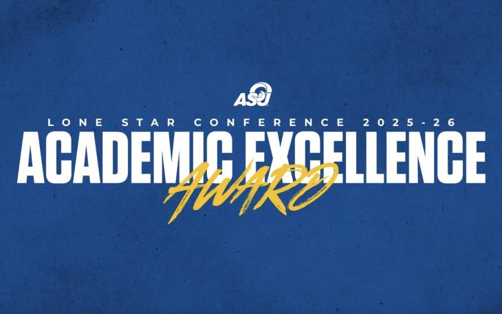 Angelo State Women's Athletics earns LSC Academic Excellence award.