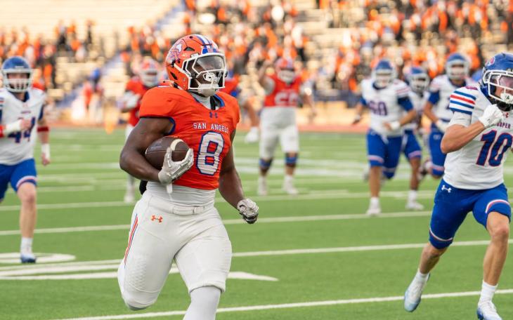 San Angelo Central High School Junior Zey Johnson Breaks School Rushing Record