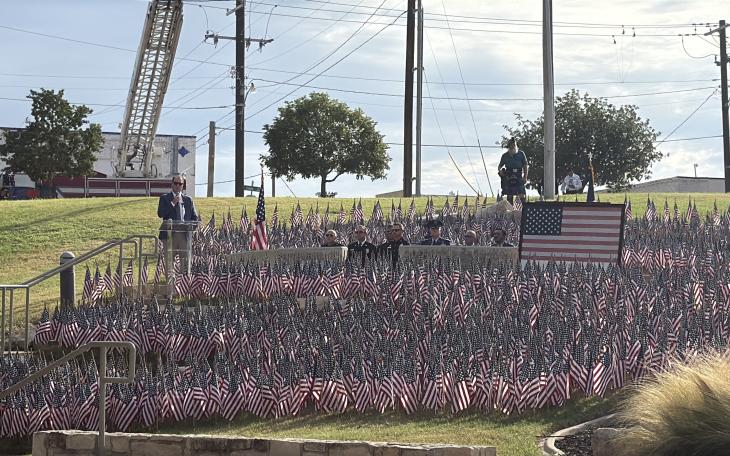 Congressman Pfluger at San Angelo 9/11 Ceremony