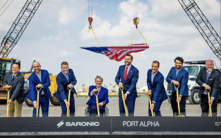 Gov. Abbott, Vice President J.D. Vance break ground for the new Saronic Technologies’ Port Alpha manufacturing facility at the Port of Brownsville.