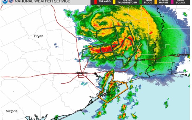 Rainfall reached up to 22 inches in parts of Southeast Texas on Wednesday after Tropical Storm Edouard made landfall.