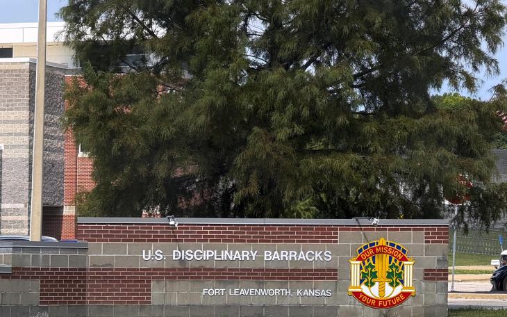The U.S. Disciplinary Barracks, where Nidal Malik Hasan is being held on death row, is seen at Fort Leavenworth. Hasan was convicted of killing 13 people and wounding 32 others during a mass shooting at Fort Hood in 2009.
