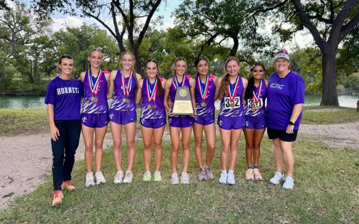 The Irion County Lady Hornets had a remarkable showing at the District 11-1A Cross Country Meet on Wednesday by claiming the top seven spots.