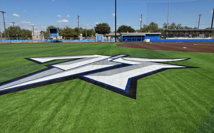 The artificial turfed girl's softball diamond located north of the Lake View High School campus building is already complete as of Oct. 9, 2026.