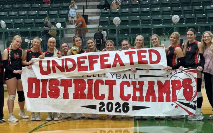 Christoval Lady Cougars Volleyball Team are Undefeated District Champions