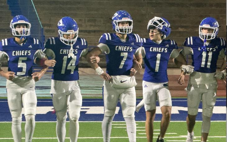 Lake View Chiefs doing their senior walk after the victory over Andrews, 2026.