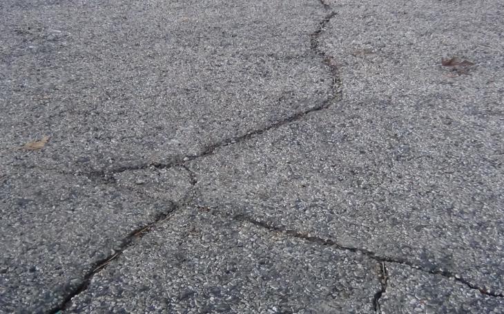 A cracked road (LIVE! photo by Cheyenne Benson)