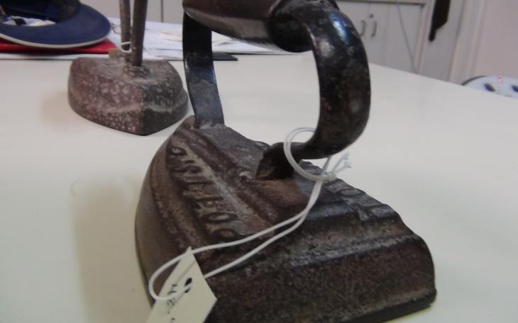 Two pre-1900's irons (LIVE! photo by Cheyenne Benson)