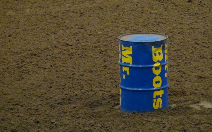 A Barrel used in the Spur Arena (LIVE! photo by Cheyenne Benson)