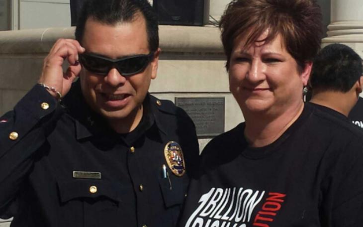 Chief of Police Tim Vasquez and Kathy Payne, Executive Director of CVRCC