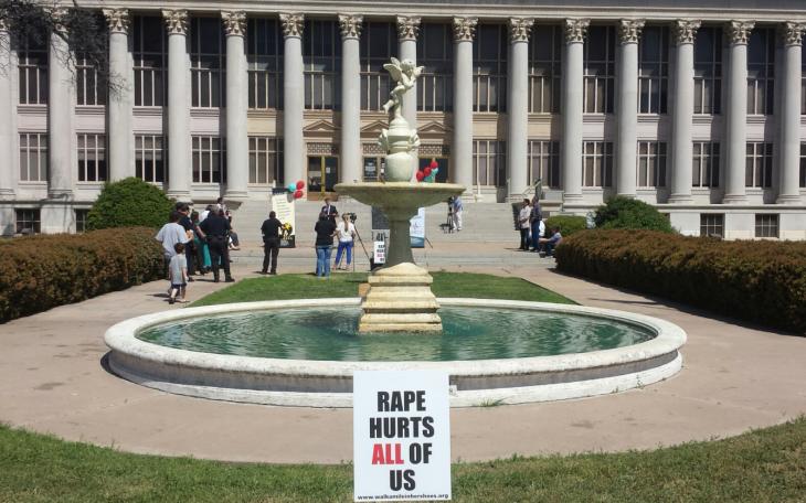 A small gathering at the Tom Green County Courthouse to proclaim April Alcohol &amp;amp; Sexual Abuse Month(LIVE! photo/Amanda Henson)
