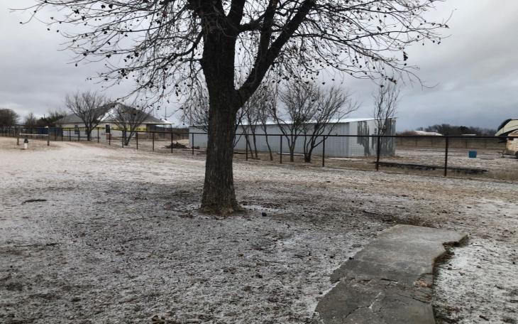 Snow in San Angelo 2019.  (LIVE! Photo Sonia Ramirez)