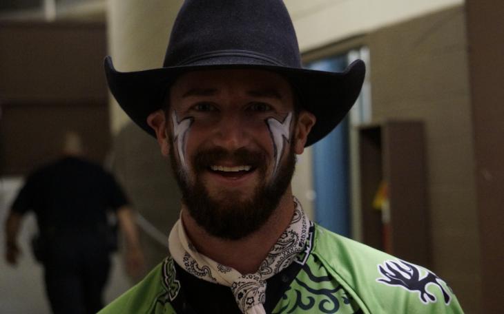 Weston Rutkowski pro bullfighter. (LIVE! Photo/Amanda Henson)
