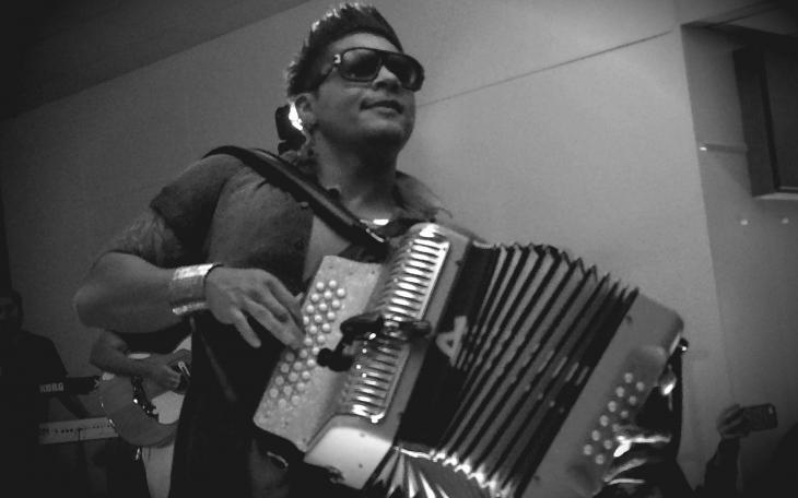 Tejano musician AJ Castillo plays the accordion. (Contributed photo)