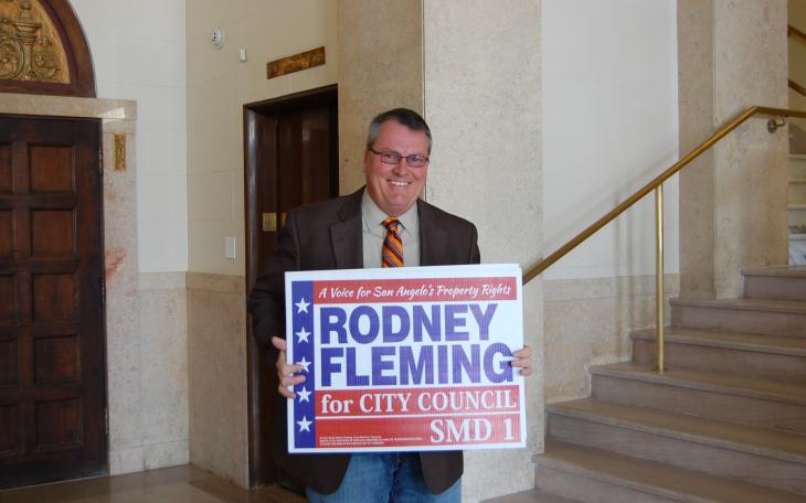 Rodney Fleming filed to run for Single Member District 1 on Wednesday at City Hall. (LIVE! Photo by Chelsea Schmid)
