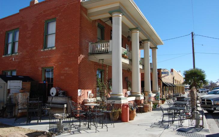 The antebellum exterior of the Blues Inn at Sealy Flats. The building was built in 1909 and was originally a hotel (LIVE! Photo/Joe Hyde)