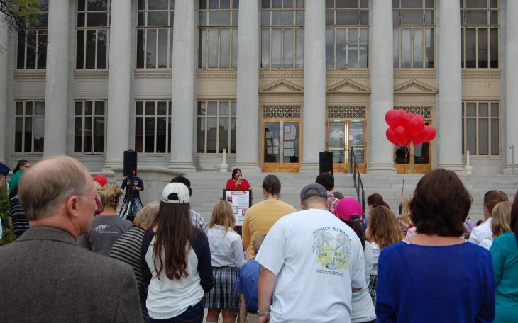 Thunderstruck centers on a trailer converted for video game play. (LIVE! Photo by Chelsea Schmid)