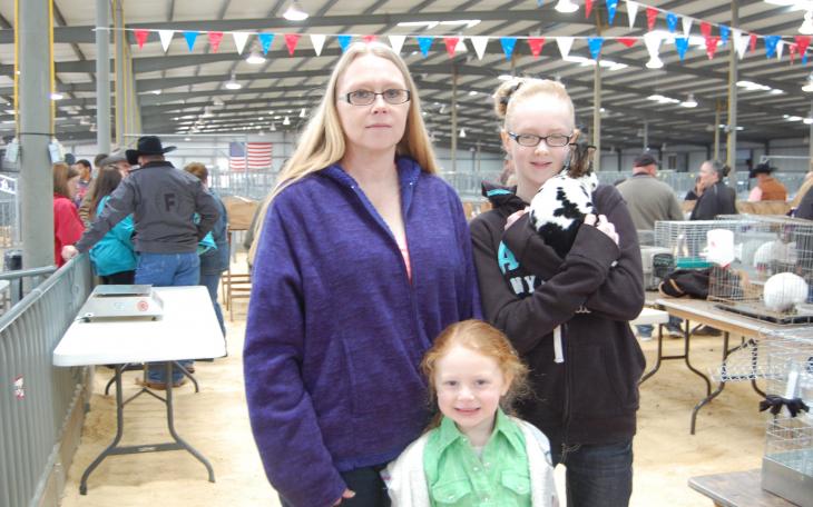 Monica Jackson, Chayla Lewis and Miranda Jackson at the San Angelo Stock Show and Rodeo. (LIVE! Photo by Chelsea Schmid)