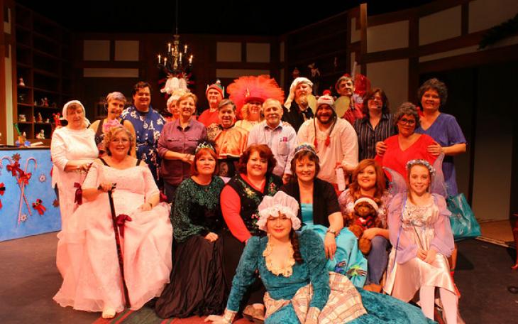 The cast of &quot;Dashing Through the Snow&quot; (Photo Courtesy of Angelo Civic Theatre)