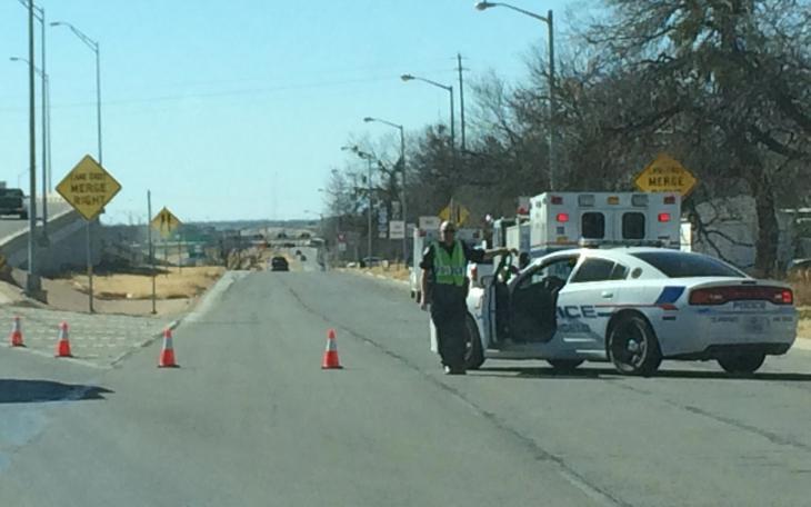 Police SWAT operations underway just north of downtown San Angelo.  (LIVE! Photo/Reagan Hyde)